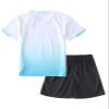 Hiheart Boys Quick Dry Short Sleeve T-Shirt and Mesh Shorts Soccer Set White 5-6 view 2