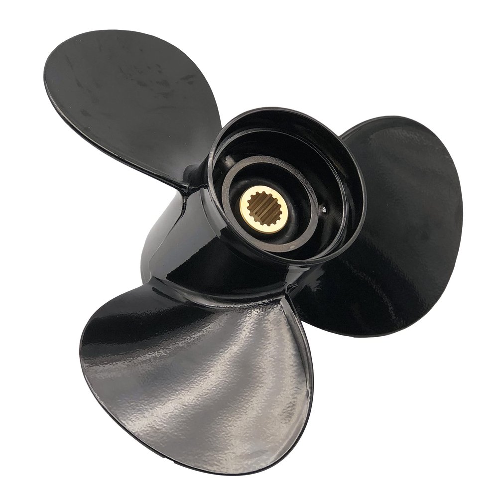 Aluminum Outboard Cupped Propeller Boat Prop 12 3/4x21 Pitch Compatible for TOHATSU 60-140HP