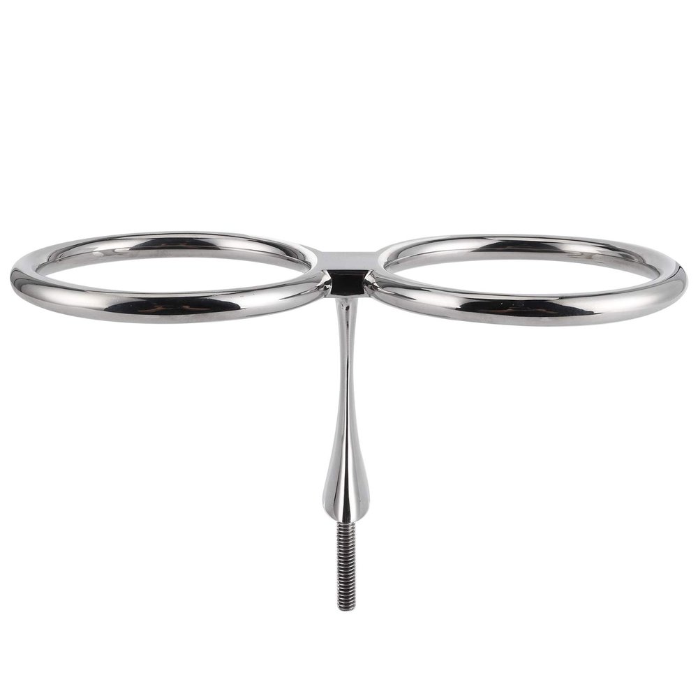 316 Stainless Steel Double Ring Cup Holder Drink Beverage Holder Fit for Marine Boat Yacht Car RV