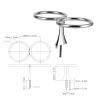 316 Stainless Steel Double Ring Cup Holder Drink Beverage Holder Fit for Marine Boat Yacht Car RV view 2