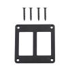 Switch Panel Housing Holder, 2 Way Black Aluminum Car Trailer Boat Switch Panel Housing Holder for Switch mounting Bracket Marine Switch mounting view 3