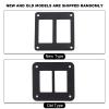 Switch Panel Housing Holder, 2 Way Black Aluminum Car Trailer Boat Switch Panel Housing Holder for Switch mounting Bracket Marine Switch mounting view 4