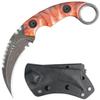 Ccanku C1691 Fixed Blade Knife D2 Steel G10 Handle 4 Inches,Outdoor Survival Claw Teeth Knife,Camping EDC Tools, Kydex Sheaths   view 1