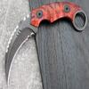 Ccanku C1691 Fixed Blade Knife D2 Steel G10 Handle 4 Inches,Outdoor Survival Claw Teeth Knife,Camping EDC Tools, Kydex Sheaths   view 2