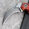 Ccanku C1691 Fixed Blade Knife D2 Steel G10 Handle 4 Inches,Outdoor Survival Claw Teeth Knife,Camping EDC Tools, Kydex Sheaths   view 4