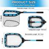 PLUSINNO Floating Fishing Net for Steelhead, Salmon, Fly, Kayak, Catfish, Bass, Trout Fishing, Rubber Coated Foldable Landing Net with Fixed or Telescoping Pole Handle, Fishing Gear and Gifts for Men view 3