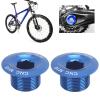 2Pcs Bikes Crank Arm Bolts,18mm Cranket Crank Fixing Bolt Chainwheel Screws(Blue) view 4