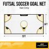 PodiuMax Soccer Goal Target Net,12x6ft Soccer Net with 5 Targets for Precision Training, Portable Football Training Equipment with Carry Bag view 2