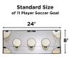 PodiuMax Soccer Net, 24'x8' Soccer Goal Net with 7 Target Zones, Practice Shooting and Passing Accuracy view 2