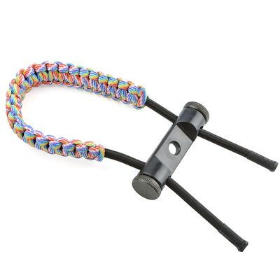 AMEYXGS Bow Wrist Sling Archery Wrist Sling Hand Adjustable Braided Hunting Shooting Wrist Strap Durable Wrap Bracelet (Colorful)