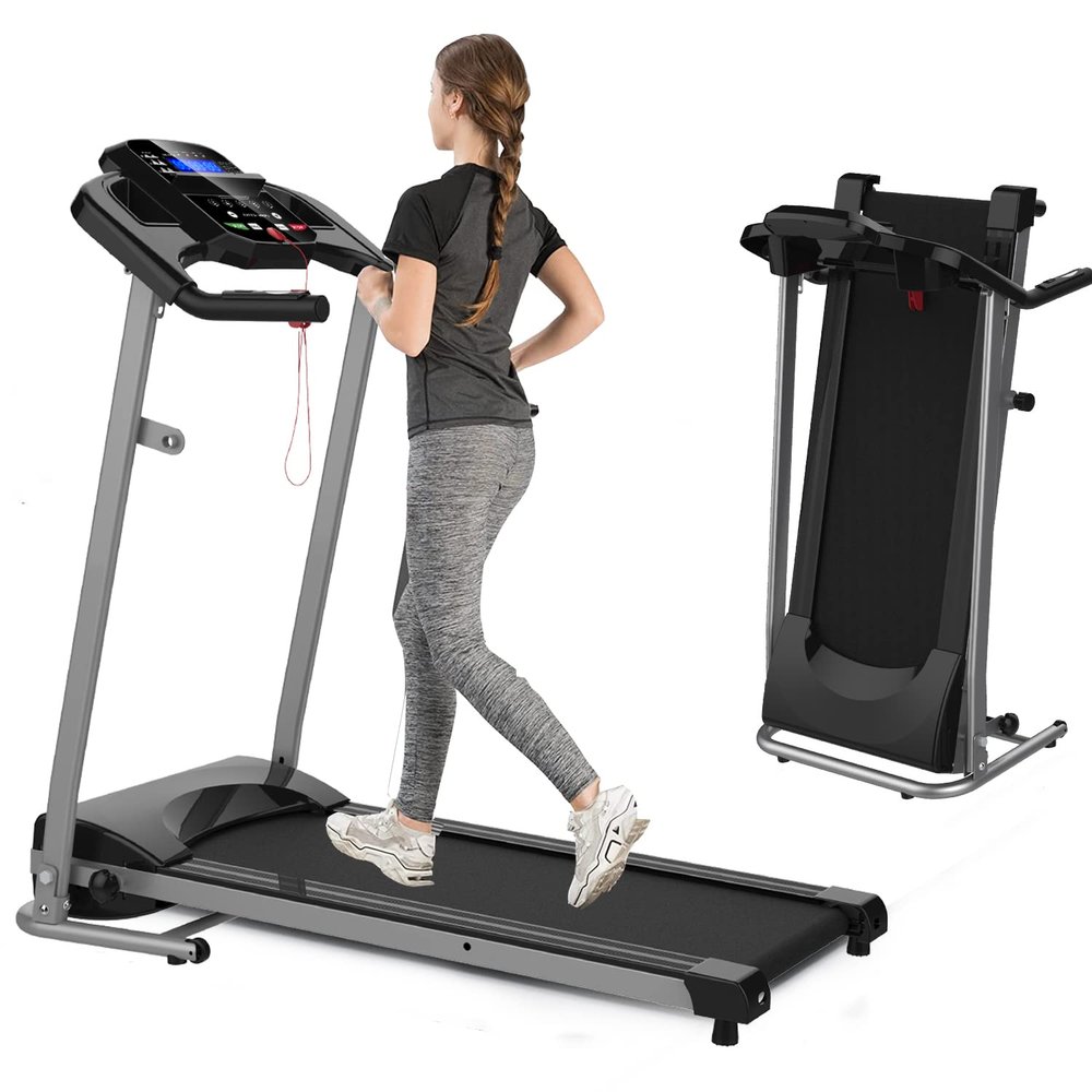 Anwick Home Foldable Treadmill with Incline, Folding Treadmill for Home Workout, Electric Walking Machine 15 Preset or Adjustable Programs 265 LB Capacity MP3