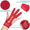 Seektop Archery Gloves Shooting Hunting Leather Three Finger Protector for Youth Adult Beginner (Red, XL) view 3