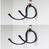 Wall Mount Yoga Mat Foam Roller and Towel Rack Hooks , Exercise Mat Storage Shelf for Hanging Yoga Strap and Resistance Bands at Your Fitness Class or Home Gym, Adjustable Size,Up to 20Lbs - 2 Pack view 2