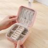 HNGM Boxes & Organisers Jewelry Box Multifunctional Leather Small Square Women Jewelry Display Makeup Storage Organize Earrings Box (Color : White) view 2