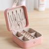 HNGM Boxes & Organisers Jewelry Box Multifunctional Leather Small Square Women Jewelry Display Makeup Storage Organize Earrings Box (Color : White) view 3