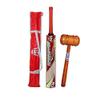 CW Millennium Kashmir Willow BAT with Mallet Cricket Bats for Leather Ball Leather BAT Season Ball BAT Kashmir Willow Full Size for Adult Senior Kashmir Willow BAT with Cover view 1