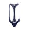SPNSSTCR Men Mesh Leotard Jockstrap Underwear Backless Jumpsuits Wrestling Singlet Bodysuit view 1