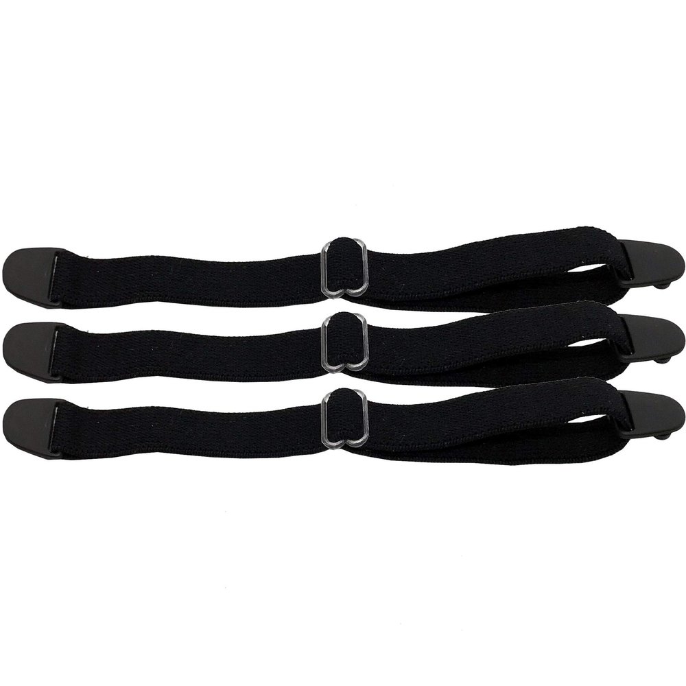 Geborilma Kids Glasses Strap with Snap Button - 3 PACK Elastic Eyeglass Band for Kids Baby Toddler - Sport Eyeglasses Bands (Black)