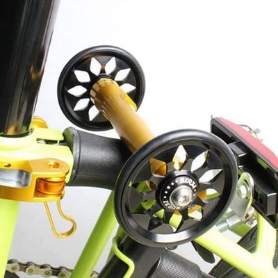 LONDON CRAFTWORK 64mm Lightweight Easy Wheels for Brompton in Black