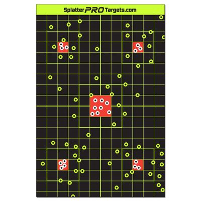 12x18 Splatter Targets. Shots Burst with a Bright Splatter Upon Impact. Instantly See Your Shots. (10)
