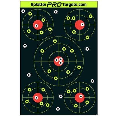 12x18 Splatter Targets. Shots Burst with a Bright Splatter Upon Impact. Instantly See Your Shots (10)
