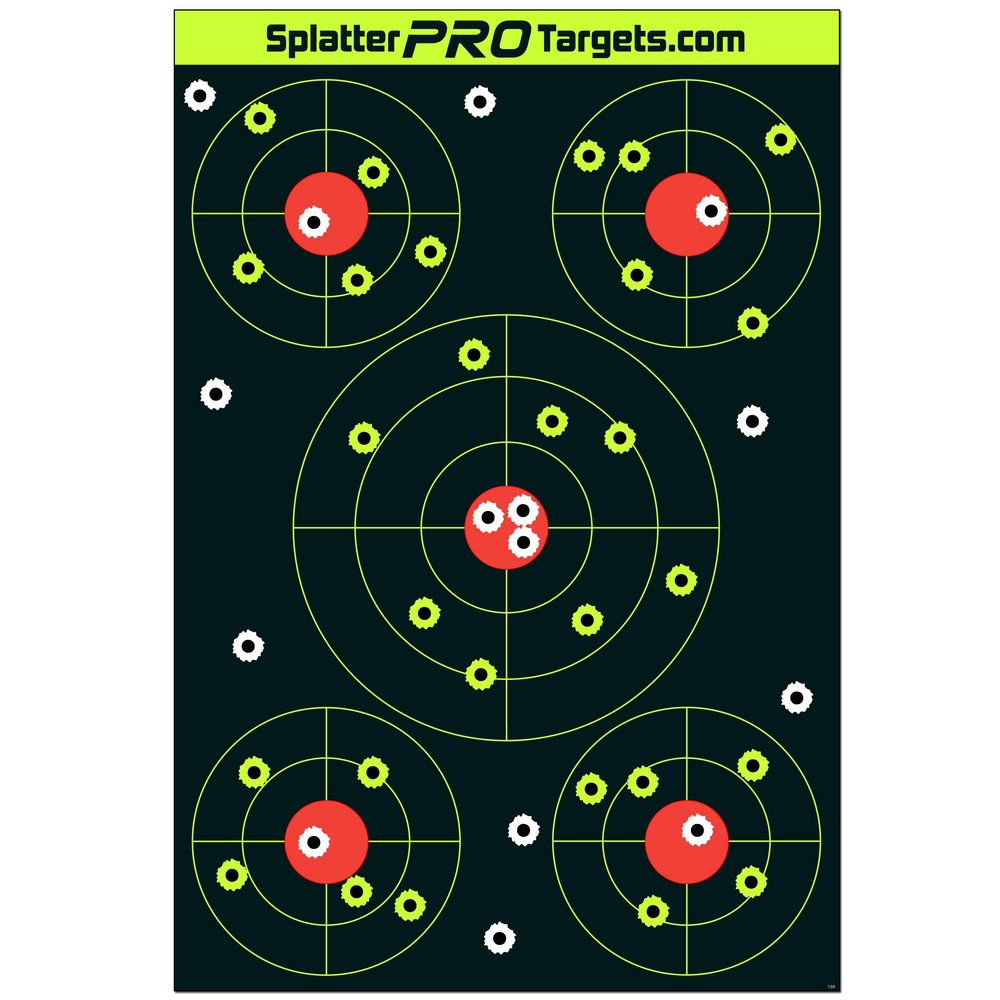 12x18 Splatter Targets. Shots Burst with a Bright Splatter Upon Impact. Instantly See Your Shots (10)