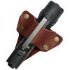 American Bench Craft Tactical Leather Flashlight Holster | EDC Flashlight Holder for Duty Belt or Tool Belt | Tactical Pouch fits Maglite Mag-Tac CR123, Streamlight PolyTac 88850, Fenix PD35 - Brown view 1