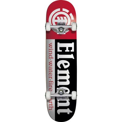 Element - Section Complete Skateboard - 7.37 Black/White/Red