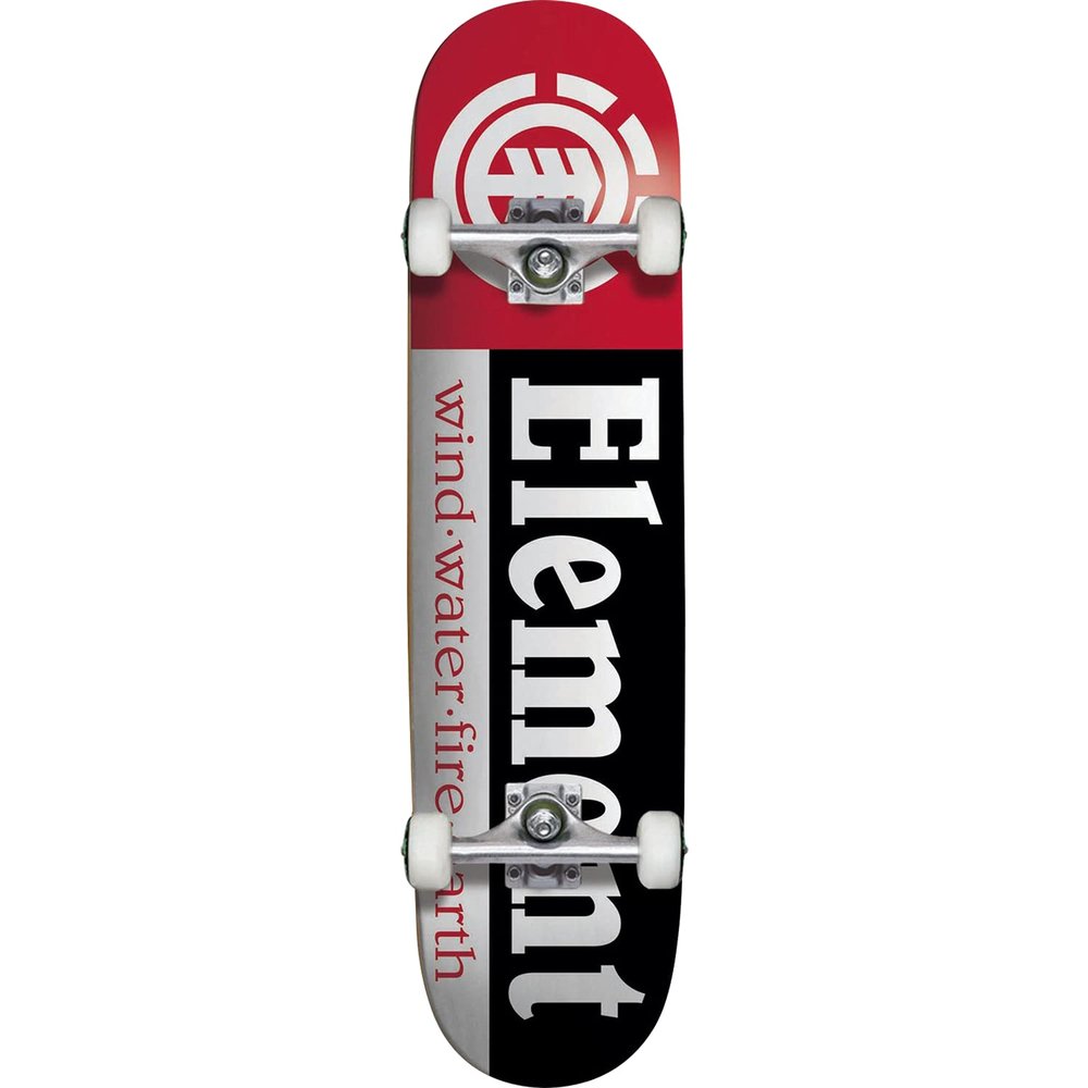 Element - Section Complete Skateboard - 7.37 Black/White/Red