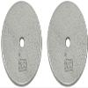 Ader Standard 1" Hole Cast Iron Weight Plate Pair- 20-LB, Gray view 1