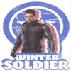 Fifth Sun Marvel Likeness The Falcon and The Winter Soldier Distressed Bucky Girl's Solid Crew Tee, White, Medium view 2