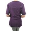 CHARLENE Haley Short Sleeves Jacket | High Fashion Hair Stylist Nylon Uniform | Water-Repellant Breathable Nylon | Machine Wash | Zipper Closure (Purple, XS) view 3