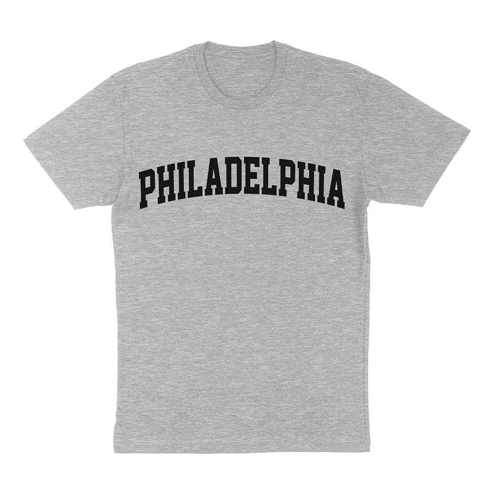 TeesAndTankYou Philadelphia College Style Shirt Unisex 4X-Large Grey