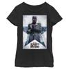 Fifth Sun Marvel Likeness The Falcon and The Winter Soldier Zemo Poster Girl's Solid Crew Tee, Black, Small view 1