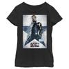 Fifth Sun Marvel Likeness The Falcon and The Winter Soldier Poster Girl's Solid Crew Tee, Black, X-Large view 1