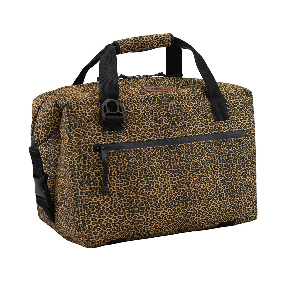 AO Coolers Leopard Print Cooler, High-Density Insulation, 24-Can, Made in USA