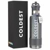 Coldest Insulated Water Bottle with Straw Lid - Stainless Steel Metal Insulated Bottle for Men & Women (Stardust Glitter, 21 oz) view 1
