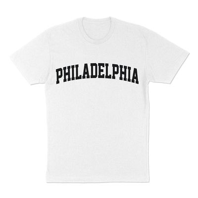 TeesAndTankYou Philadelphia College Style Shirt Unisex 4X-Large White