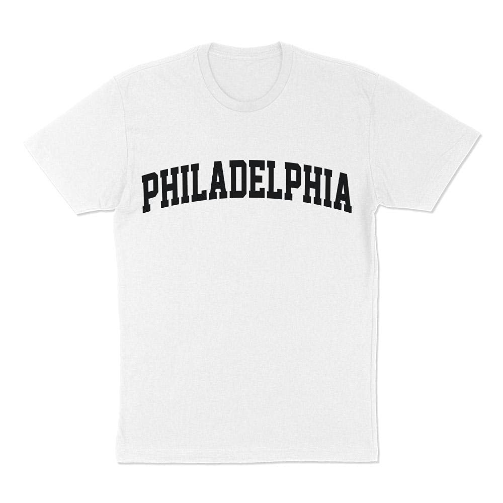 TeesAndTankYou Philadelphia College Style Shirt Unisex 4X-Large White