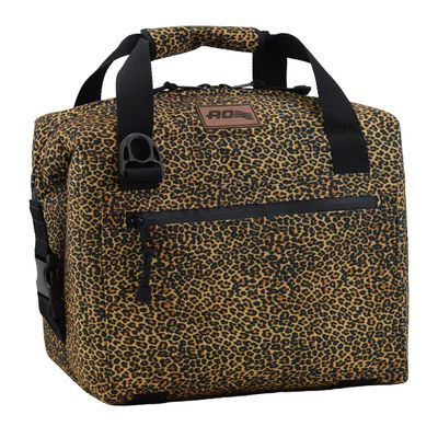 AO Coolers Leopard Print Cooler, High-Density Insulation, 12-Can, Made in USA