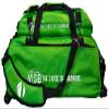 Vise Three Ball Tote Roller Bowling Bag with Shoe Pouch Green view 1