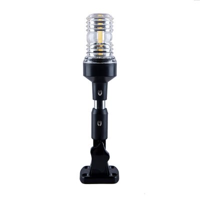 Sebnux White LED Fold Down Boat Stern Light Boat Anchor Light for Pontoon (6 Inch)