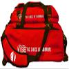 Vise Three Ball Tote Roller Bowling Bag with Shoe Pouch Red view 1