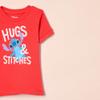 Amazon Essentials Disney | Marvel | Star Wars Girls' Pajama Set, Stitch Hugs, 4 view 2