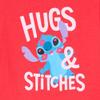 Amazon Essentials Disney | Marvel | Star Wars Girls' Pajama Set, Stitch Hugs, 4 view 4