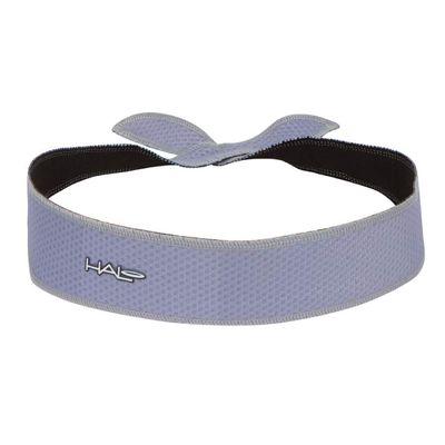 Halo Headband I AIR Series Sweatband Tie Version for Women and Men - Headbands with The Soft, Textured, Lightweight, Quick Drying Features of Our AIR Series Fabric-Keeps Sweat Off Your Face, Grey