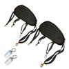 Pactrade Marine Adjustable Straps Black Padded Kayak Back Canoe Backrest Support Comfy Cushion Sit On Top Fishing Brass Clips Canoeing Kayaking Rafting Rest Pad Antiskid (2) view 1