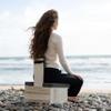 Ungloo Box Meditation Floor Chair, Back Support, Knee and Hip Support, Knees, Portable and Lightweight (Gray) view 2