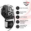 Spall Pro US MMA, Kickboxing, Muay Thai Boxing Leather Gloves for Men & Women (White/Black, 10 Oz) view 2