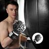 Spall Pro US MMA, Kickboxing, Muay Thai Boxing Leather Gloves for Men & Women (White/Black, 10 Oz) view 3